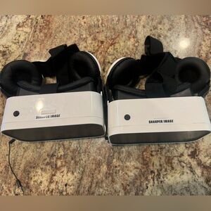 Sharper Image White Overhead Smartphone VR Headset Goggles